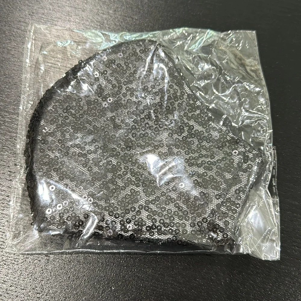 Black Sequins Face Mask